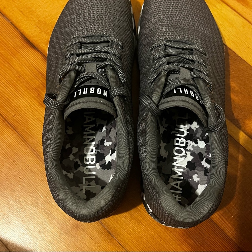 NoBull Outwork Super Fabric Gray/ Black Athletic Trainer, Camo Sole, M- 7.5, W-9 - Picture 8 of 10